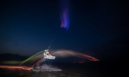 Kite Surfing Light Painting