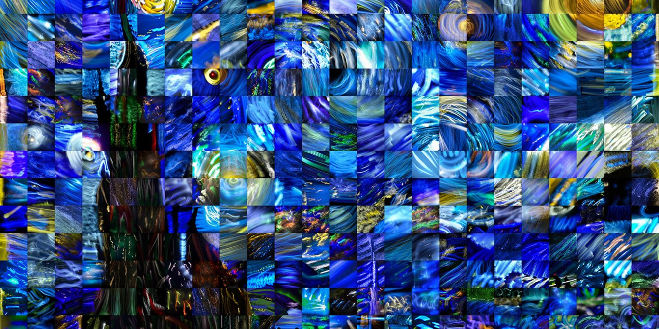 Stars of Night, The World Light Painting Mosaic