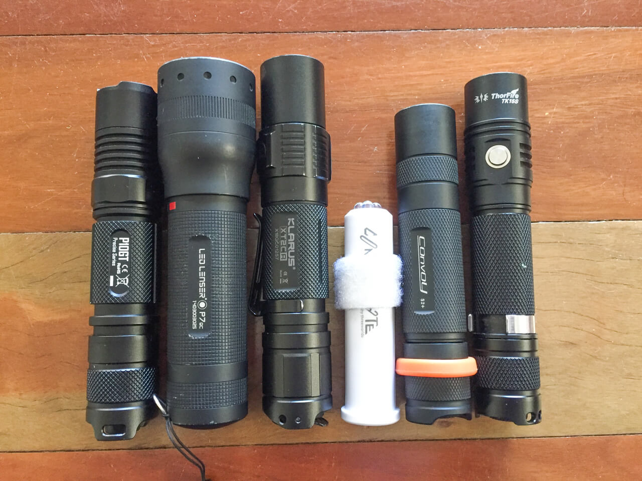 Selection of flashlights 