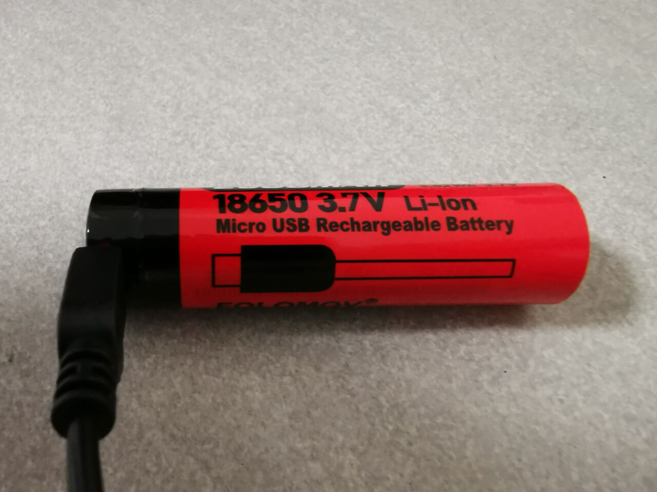 USB Rechargeable 18650 Battery