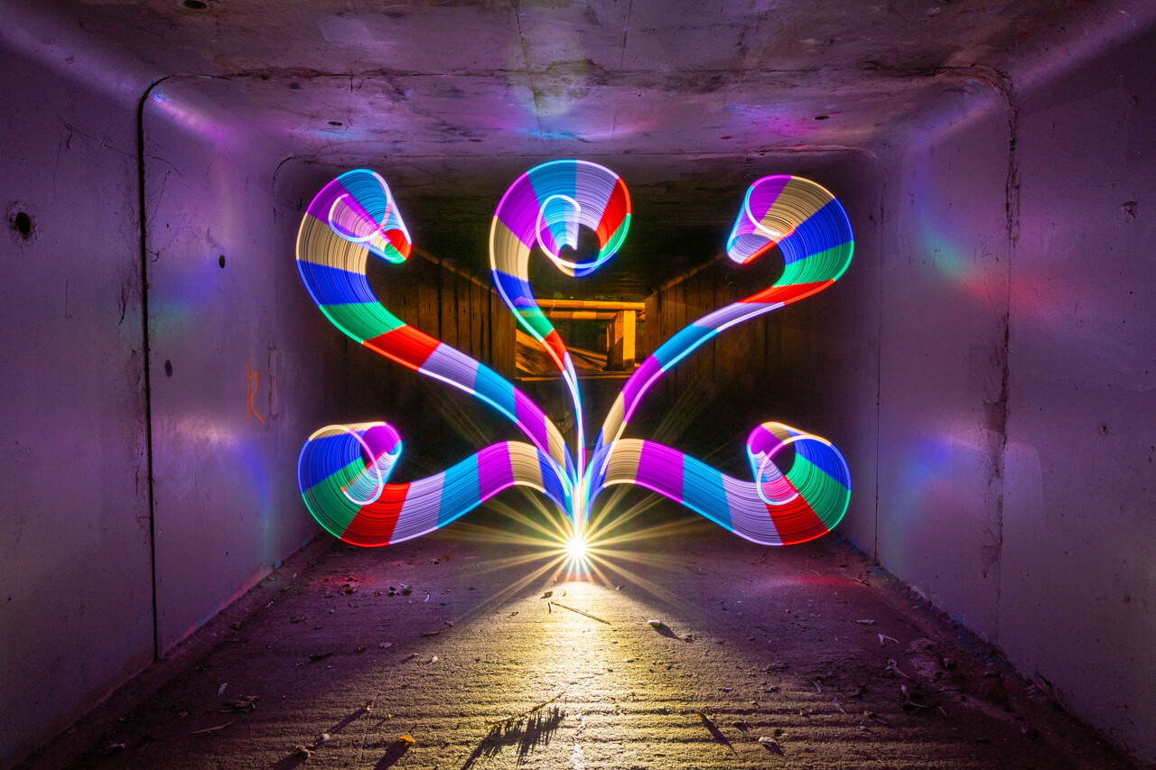 Light painting using the Color LED Torch